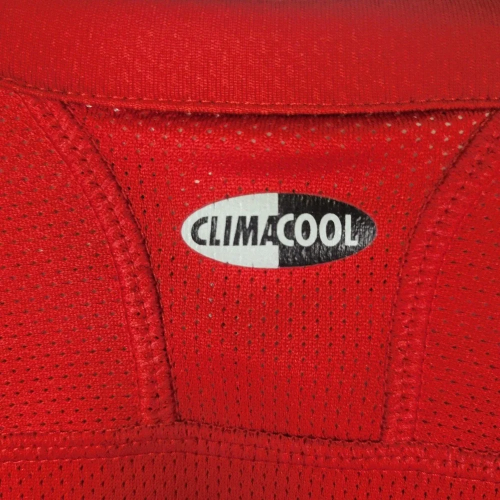 Adidas ClimaCool Mens Red Short Sleeve Athletic Training Shirt AK9001 Size XL